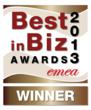 Best in Biz Awards 2013 EMEA bronze winner logo